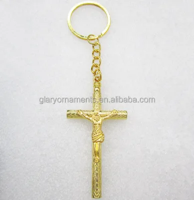 Gold Tone Crucifix Cross Nun Whistle God Protect Pendant
