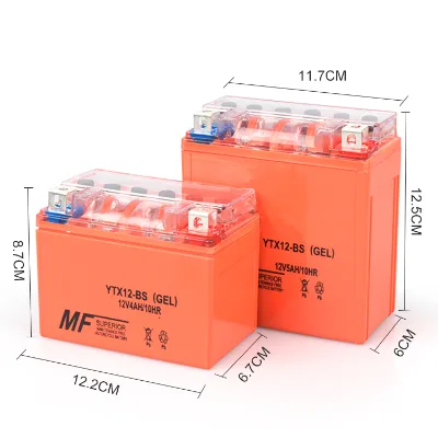 Made in China 12V 4AH 5AH/10HR 7AH 9AH High Performance Motorcycle Rechargeable Sealed Battery 12v Lead Acid Storage Battery