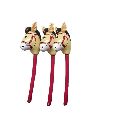 Hot Selling Inflatable Horse Stick for Kids Custom Inflatable Horse Head Stick