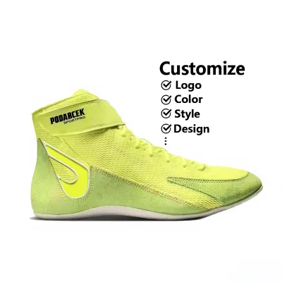 Factory Custom OEM Most Popular Cheap Professional Lightweight Mesh Upper Summer Winter High Top Wrestling Shoes