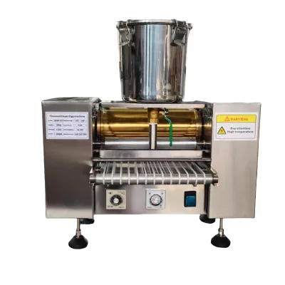 Commercial Egg Roll Wrapper Machine Stainless Steel Automatic Crepe Machine for Spring Roll Pancake Sheet Food Factory