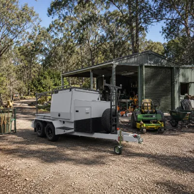 Factory Direct Tradiesman Trailer Custom Heavy Duty Flatbed Work Trailer for Australian Market