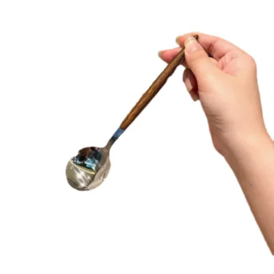 Thickened Stainless Steel Long Handle Coffee Stirring Spoon Dessert Honey Tea Utensil Durable Home Tableware