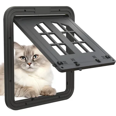 Pet Supplies Cat Door, Dog Door, Pet Window Screen, Pet Door for Free Access, Pet Door for Cats and Dogs, Dog and cat Kennel