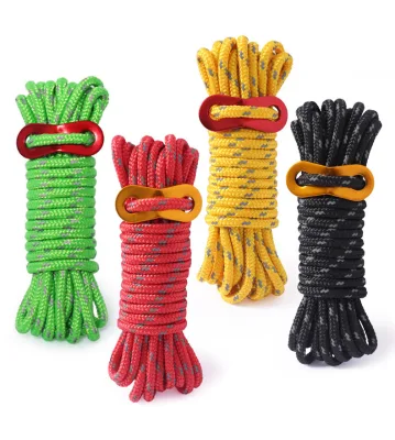 Night Visibility Reflective Camping Tent Rope Multifunctional Outdoor Survival Paracord Guyline