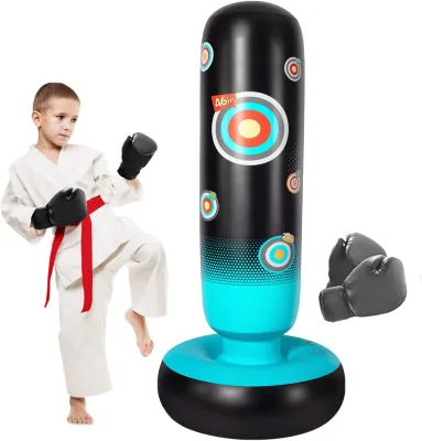 New Design Big Size Inflatable Punching Bag Boxing Bag Standing Training Heavy Bag for Kids and Adults