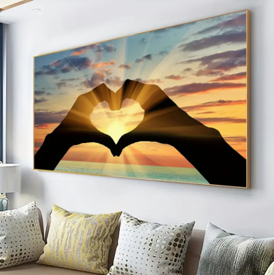 Fashion Chic Heart-Shaped Canvas Painting Art / Sunshine Canvas Painting Wall Art