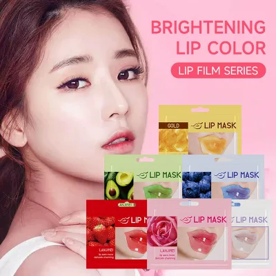 LANJIMEI Hydrating Lip Mask Multi Formula Fruit Rose Gold Soothing Nourishing Brighten Lip Tone Lip Care