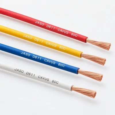CAVUS Automotive Cable JASO D611 0.20mm PVC Insulated 80C Single Core Wire