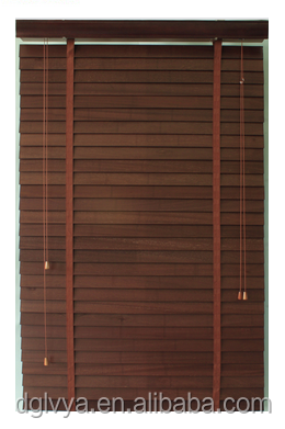 Elegant Color Wood Horizontal Blinds, Marupa Slat Blinds