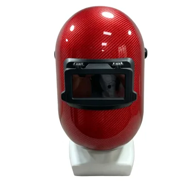 Head-mounted Auto Darkening Welding Helmet Full View Electrophoretic Coating Made Fiberglass Heat-resistant for TIG Welding