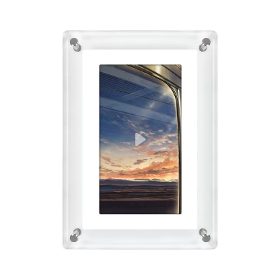 Motion Video Frame 7 Inch with Latest Transparent Design HD 1080P Display Screen