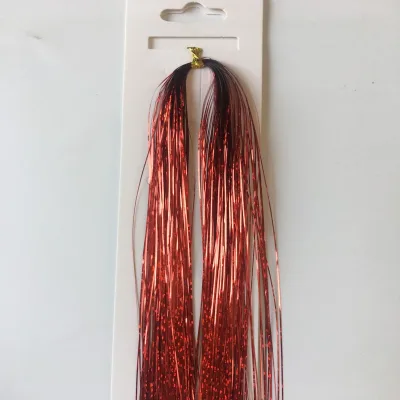 Tinsel Flat Glittering Crystal Flash Tinsel Hair Extension