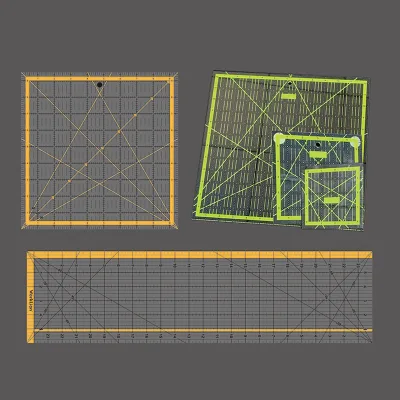 Professional Factory 12.5x12.5inch Acrylic Quilting Ruler Acrylic Patchwork Ruler
