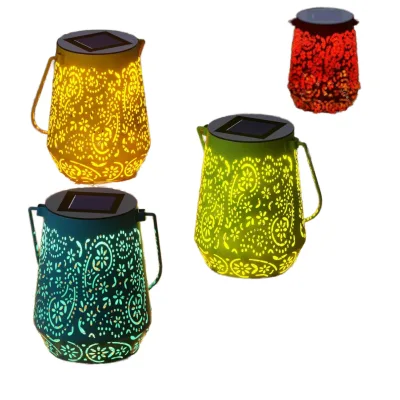 Dreaming Colorful 2-in-1 LED Solar IP66 Waterproof 3000K Warm White Light 6W Portable Table Wind Hanging Garden Gate Outdoor