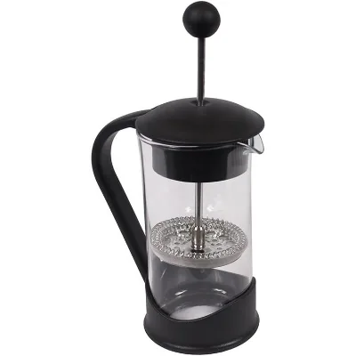 12 Ounce French Press Coffee Maker with Stainless Steel Plunger Heat Resistant Borosilicate Glass Classic Copper Coffee Press