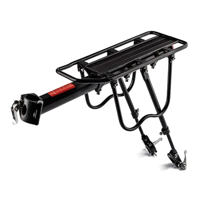 Quick Release Bicycle Rear Luggage Carrier Adjustable Reflective Mudguard Steel Rear Seat Rack with Accessories