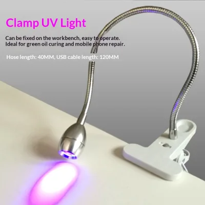 USB Curing Lamp Mobile Phone Repair Shadowless UV LED Flashlight Green Oil Ultraviolet Light 5V Portable USB Plug