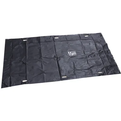 Customized 100% Biodegradable Eco-friendly PEVA Leak-Proof Thick Rectangular Zipper Seal American Coffin Body Bag Ashes Urn