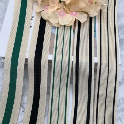 100% Polyester Printed Comfortable Printed Garment Knitted Tape for Summer