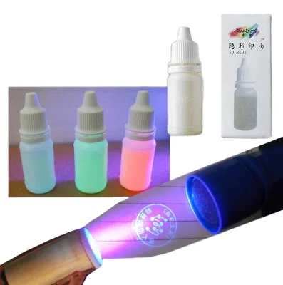 High Quality UV Ink Invisible Stamp Ink Magic Pigment UV Light Pen Fluorescent Graffiti Permanent Markers
