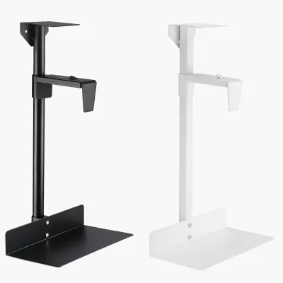 Adjustable Heavy-Duty Wall PC Mount Bracket Modern Steel Design Easy Cable Access Computer Case CPU Holder for Office Use