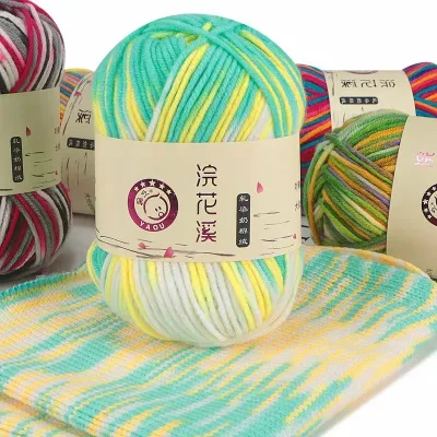 2/26nm Cotton Knot Yarn 100% Dogal Hand Knit Wool Yarn