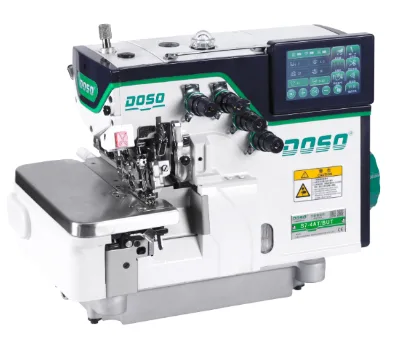 High Speed S7-4AT-BUT Advanced 2 Needle 4 Thread Overlock Machine with Air System