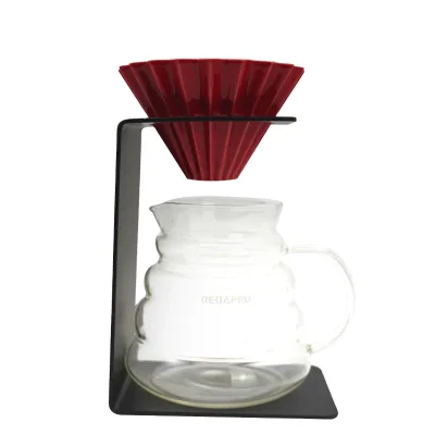 Hot Selling Pour Over Cup Metal Coffee Filter Display Stand Rack Coffee Dripper Stand