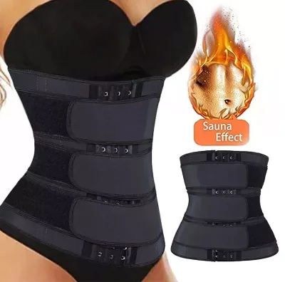 Breathable Adjustable Hooks Body Shaper Tummy Control Back Support Postpartum Recovery Sweat Workout Fitness Waist Trainer