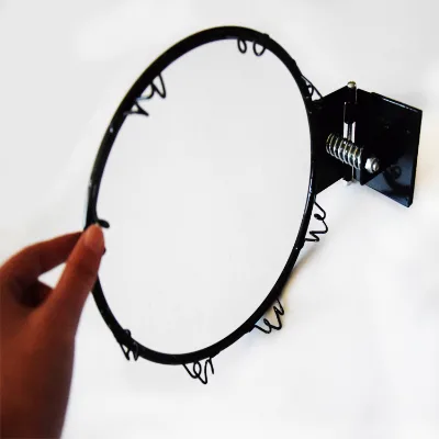 Basketball Iron Rim With Spring, Black