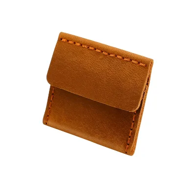 Wholesale Genuine Crazy Horse Leather Earrings Jewelry Ring Leather Jewelry Pouch