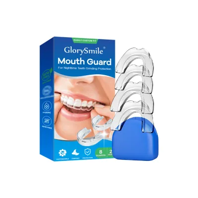 Thermoforming Teeth Whitening Bleaching Mouth Trays & Box Case Anti-grinding Mouth Guard Wholesale
