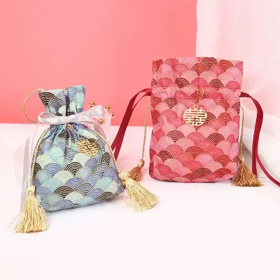 Popular Cotton Packing Bags Cotton Storage Pouch Eco-Friendly Jewelry Bags Wedding Candy Gift Bags for Party Supplies