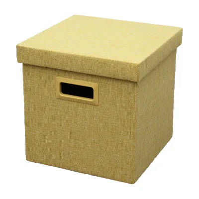Luxury Canvas Storage Box Customizable Color Wardrobe & Kitchen Jewelry Case Clothing Gift Packaging