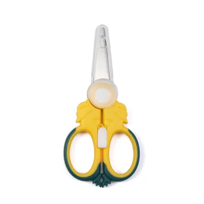 Portable Stainless Steel Food Scissors Smooth Edge DIY Specific Complementary Baby Food Scissors for Meat Vegetables Cutting