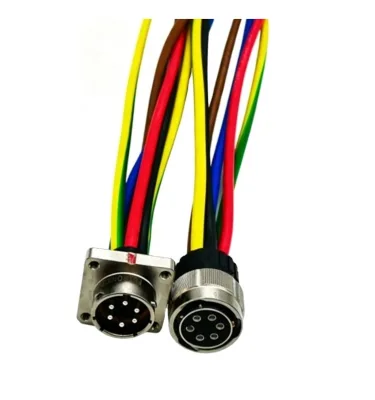 Automation Machinery Equipment Waterproof Flange Panel Mount Socket Wiring Harness GX25 M25 DF25 Circular Aviation Plug Cable