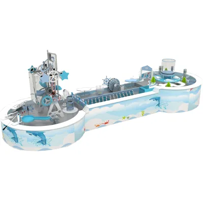 Water Play Table Indoor Playground Equipment Kids Play Water Castle Science Museum Equipment for Kids
