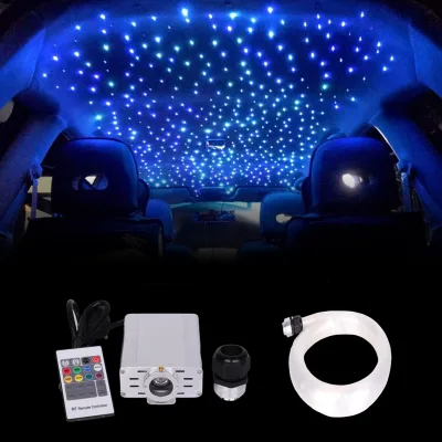 LED Moonlight Starry Star Car Roof Fiber Optical Light Sparkle Fiber Optic Ceiling Lights Star Kit for Car