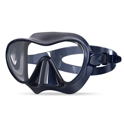 Liquid Food Grade Silicone One Window Molding HD Anti-Fog Tempered Glass Low Volume Swim Snorkel Diving Mask
