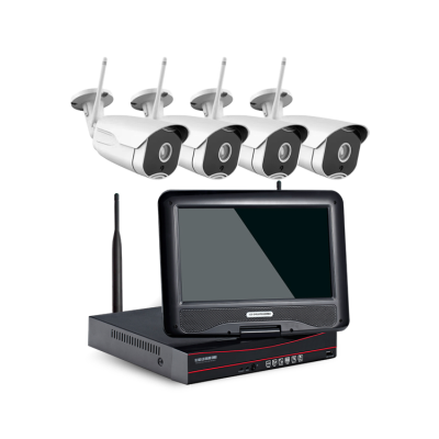 Full Hd Display Face Recognition 4 Camera 4 Ch Cctv System Nvr With Voice
