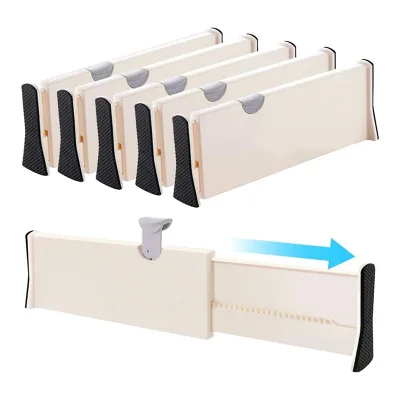 Multifunctional Adjustable Storage Drawers Divider Retractable Plastic Household Drawer Partition Holder