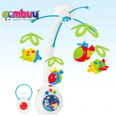 Telecontrol Space Bedside Rotating Lighting Toys Mobile Baby Music Bed Bell