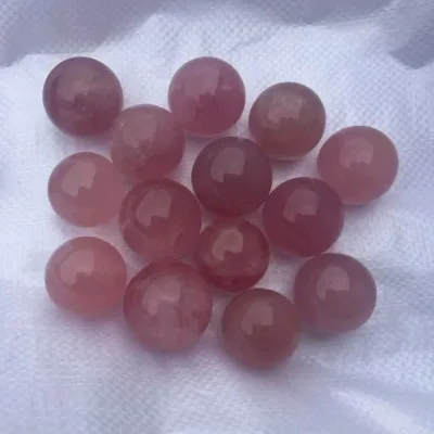 Factory Direct Sales of High-quality 3cm Dark pink Rose Crystal Balls