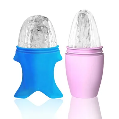 Custom Logo Beauty Silicone Ice Roller Facial Massager and Contouring Face Ice Cube Rodillo De Hielo Body Application
