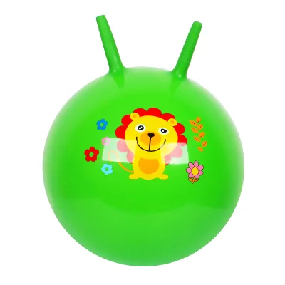 Inflatable Jumping Ball for Kids Therapy Ball Toys Sit and Bounce Hopper Ball with Handle