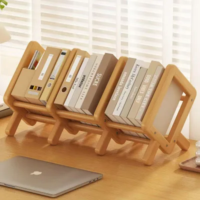 Creative Small Metal Bookcase With Bookends Desk Bookshelf for Students Office Organizing Storage Shelves for Kitchen Bathroom
