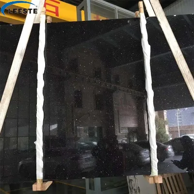 China Supplier Popular Black Galaxy Granite Floor Tiles Slabs for Countertops Customize Size