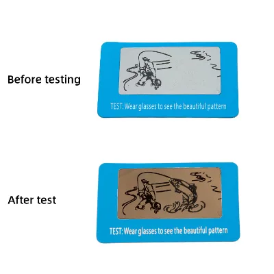 Wholesale Polarization Test Cards Eyewear Accessories Lenses Sunglasses Polarized Test Card