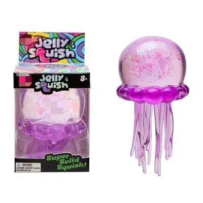 Super Soft Bouncy Squeeze Jellyfish Squishy Transparent Slow Rebound Non-sticky Hand Relief Healing Internet Popular Small Toy